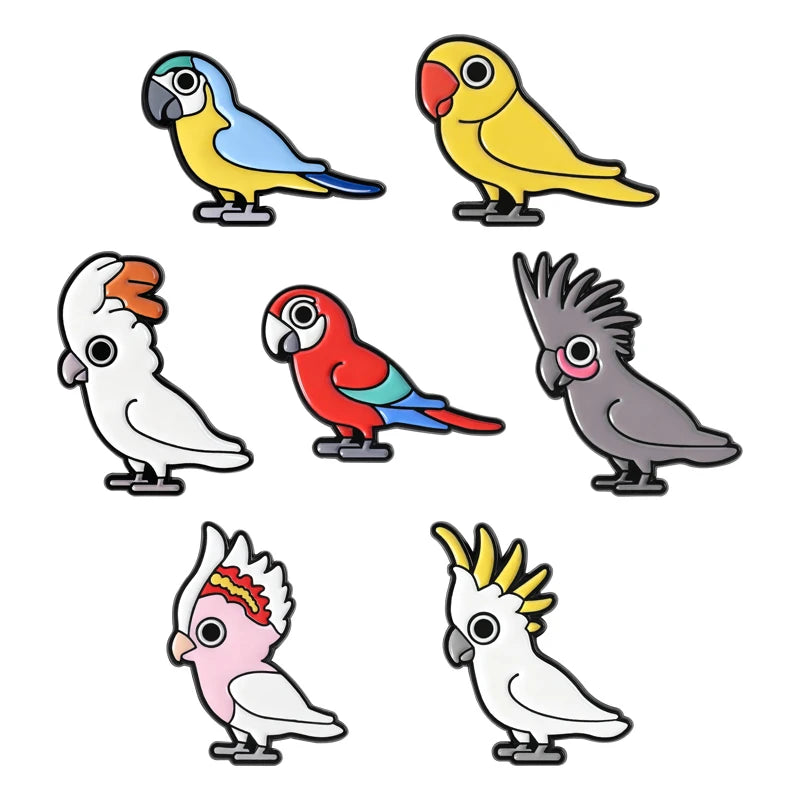 3-7pcs/sets Cartoon Anime Middle Finger Rude Cat Enamel Pins Low Battery Daisy Flower Brooches Backpack Lapel Badge Jewelry Gift