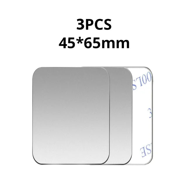 5PCS Car Phone Holder Metal Plate Magnetic Holder Round Square Sticker iron Sheet for Mobile Tablet Magnet Disk Desk Car Stand