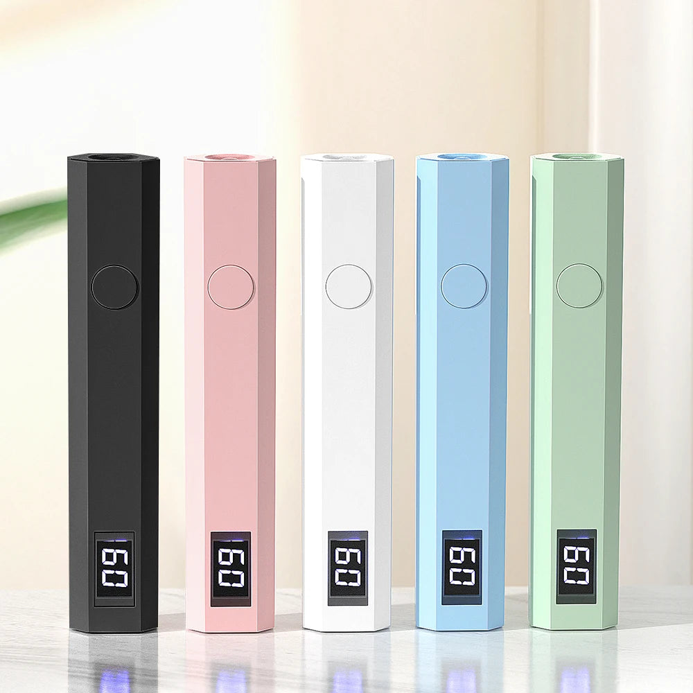 Handheld UV Light for Gel Nails Portable UV Nail Lamp Rechargeable LED Nail Lamp for Nails Art Desk Stand