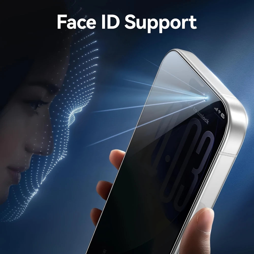 NNBILI 4PCS Privacy Screen Protector For iPhone17Pro Max 17Air Anti-Spy Glass For iPhone 16 15 14 13 12 11Pro Max Tempered Glass
