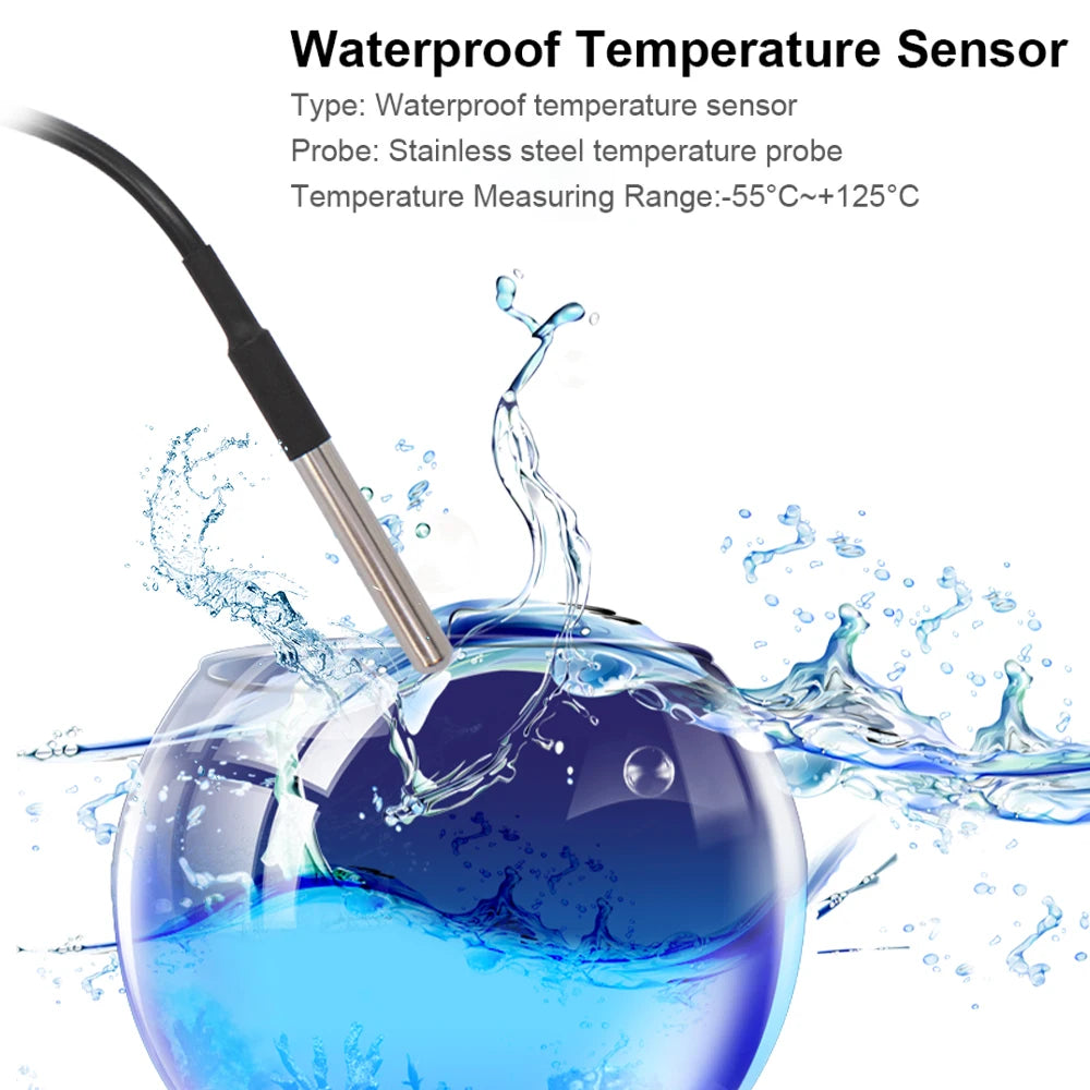 Smart Temperature Switch Tuya WiFi Smart Life Control 1 Gang 85-250V Monitoring Thermostat Passive Dry Contact Relay Match Alexa