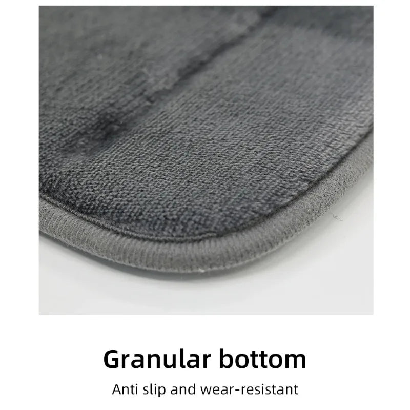 Coral Velvet Bathroom Mat Anti-Skid Quick Dry Machine Washable Soft Comfortable Toilet Floor Mat Easy to Use
