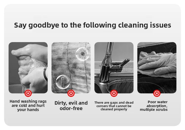 Mini Sponge Mop Hand-free Wash Mops Mini Portable Super Absorbent Mop for Desktop Floor Bathroom Kitchen Glass Car Cleaning