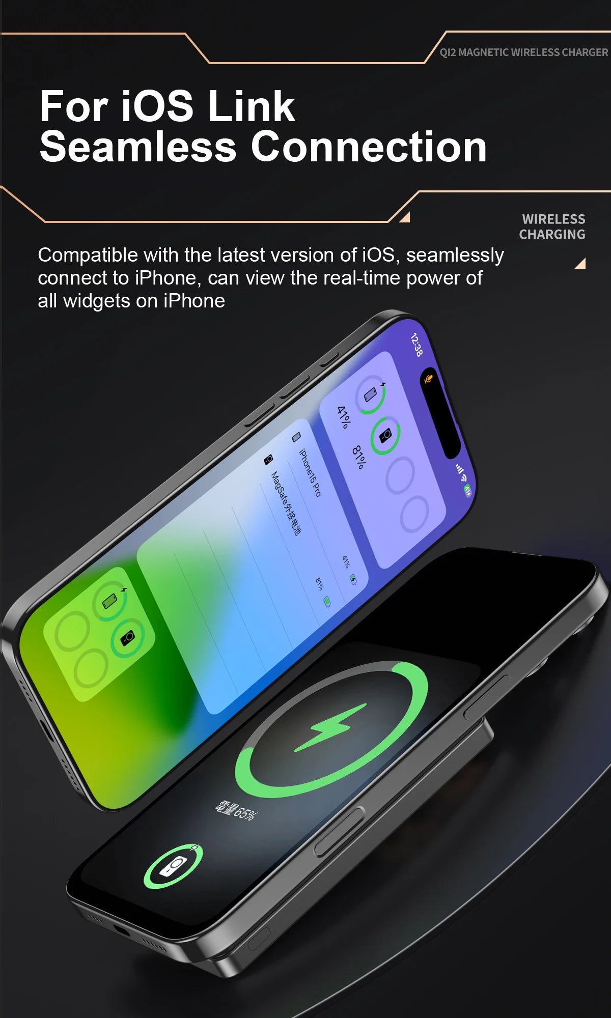 QI 2.1 Magnetic Powerbank Wireless Fast Charing Spare Portable External Battery for iPhone 12-17 Pro Watch Airpods 5000/10000mAh