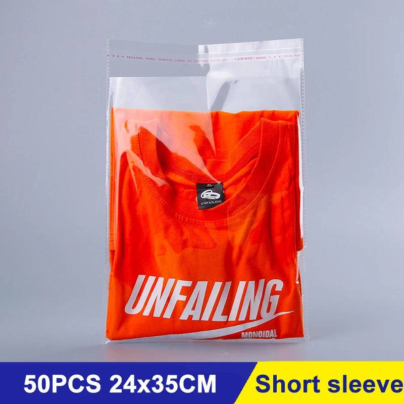 Plastic Clothing Packaging Bags Accessories Gifts Transparent Sealed Bags OPP Self-adhesive Bags Clothes Packaging Bags