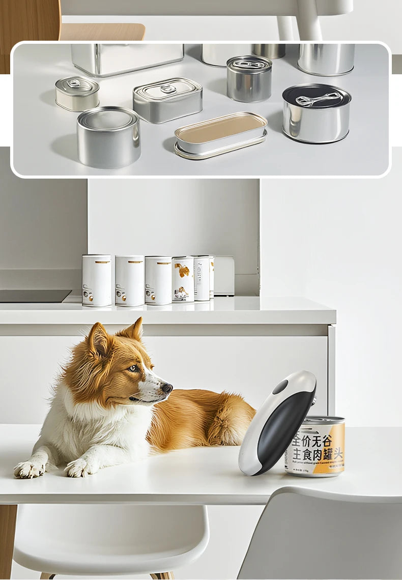 Compact Automatic Electric Can Opener One Touch Portable Kitchen Tool for Jar & Bottle Easy Storage Can Opener Rechargeable