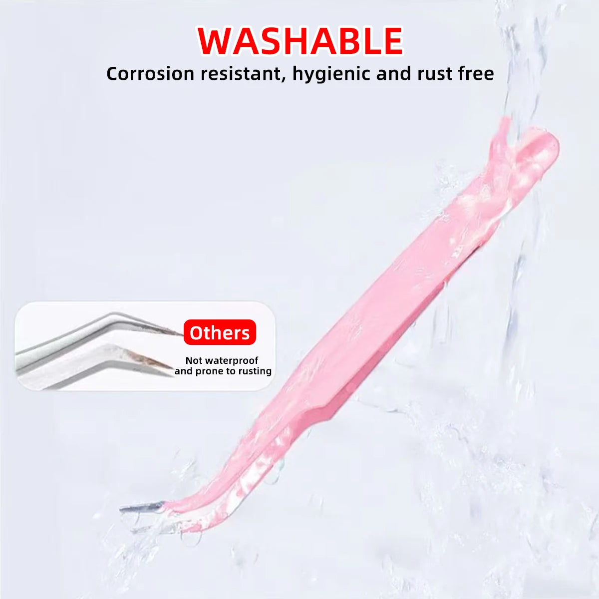 1/2pcs Pink Eyelash Curler Beautician Eyelash Extension Tool Craft Specific Precision Eyelashes Sticker Tweezers Gift