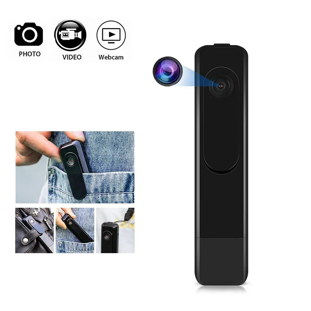 Full HD 1080P Mini Body Camera  Wearable Body Pen Cam Digital Small Sport DV Micro Camcorder  Portable Pocket Cam USB Pulg