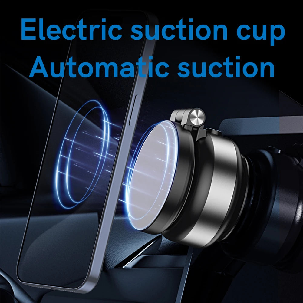 Magnetic Suction Cup Phone Mount for iPhone 16/15/14/13/12 Pro Max Plus Mini 360° Adjustable Magnetic Cell Phone Holder for Car