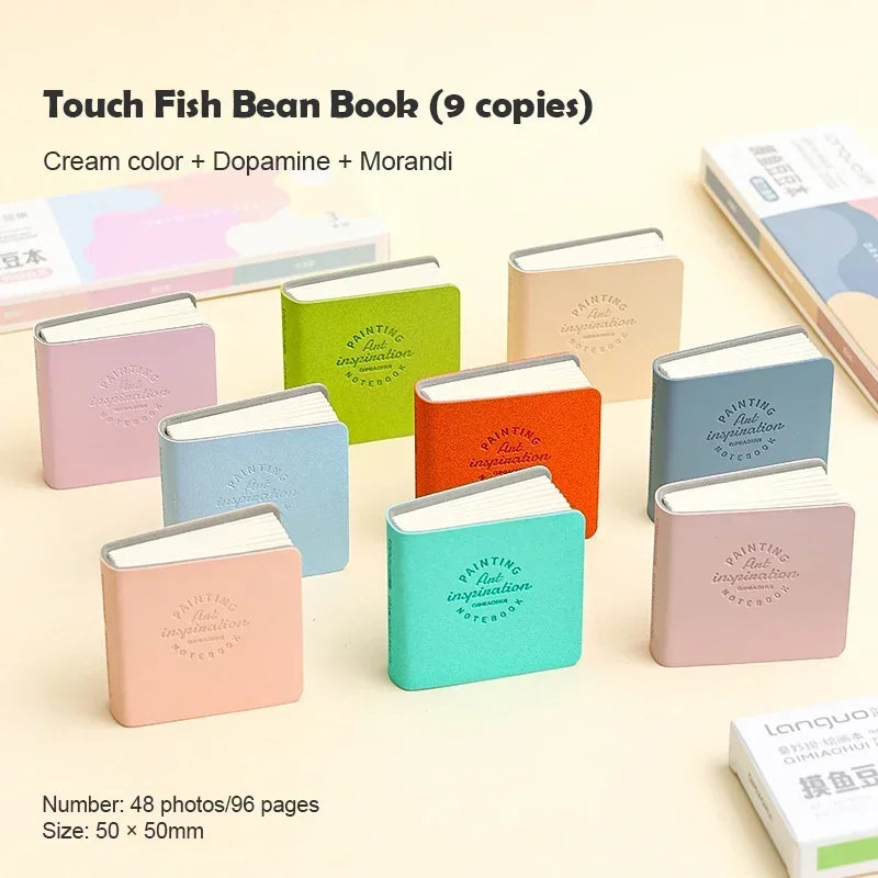15Pcs 50x50mm Pocket Drawing Book Blank Water Color Thick Paper Mini Sketchbook 200g 48sheets Marker Painting Paper Art Supplies