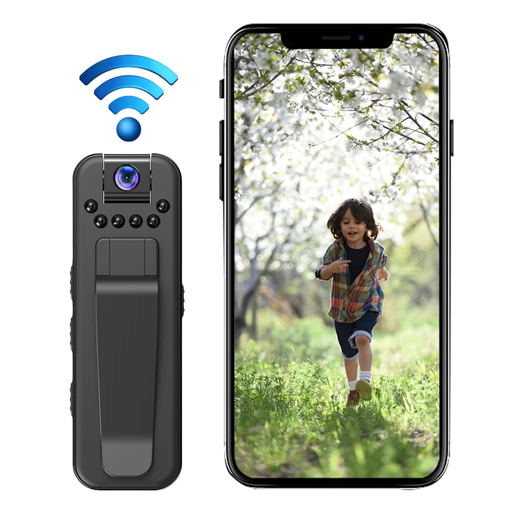 HD 1080P  Body Cam Motion Detection Mini Camera with Back Clip Infrared Night Vision Miniature Camcorder Small Body Camera