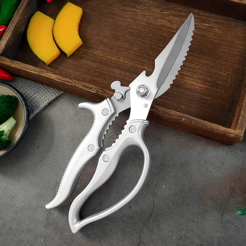 Sharp Kitchen Scissor Chicken Bone Shears Barbecue Steak Meat Vegetable Fish Cleaver Shear Can Open Bottle Chicken Bone Scissors