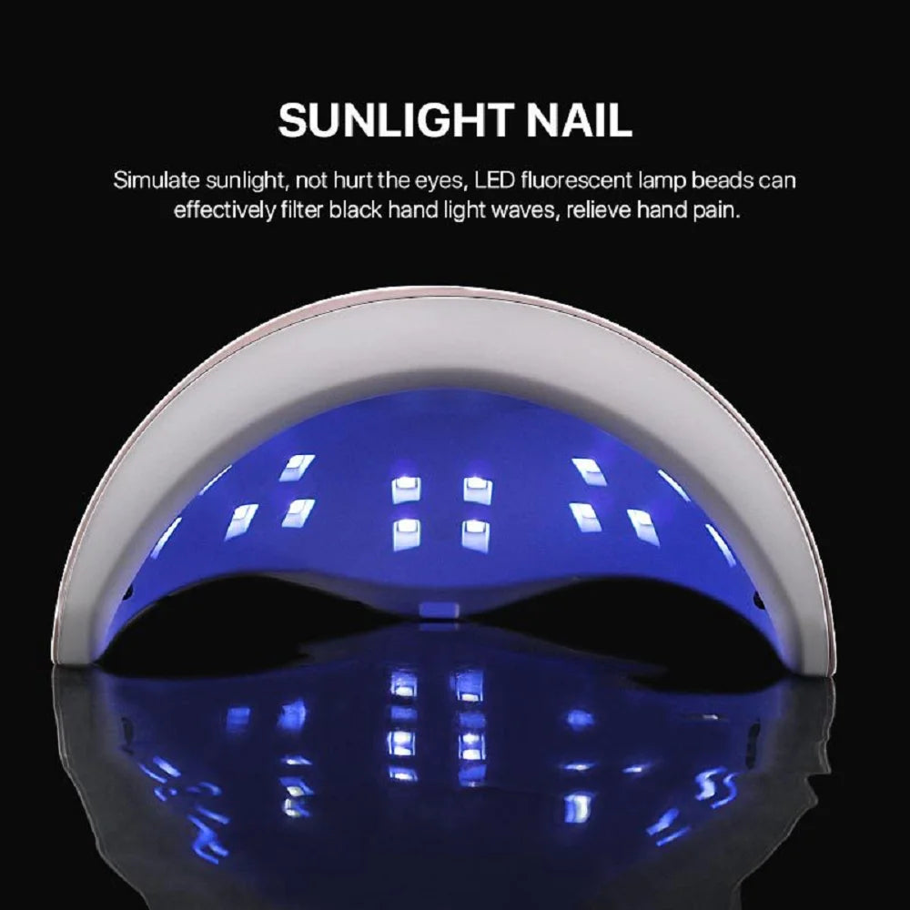LULAA Nail Dryer Lamp UV Light For Nails Eyes Protection UV Lamp for Gel Nails Gel Nail Polish Curing Dryer Home Salon Tool