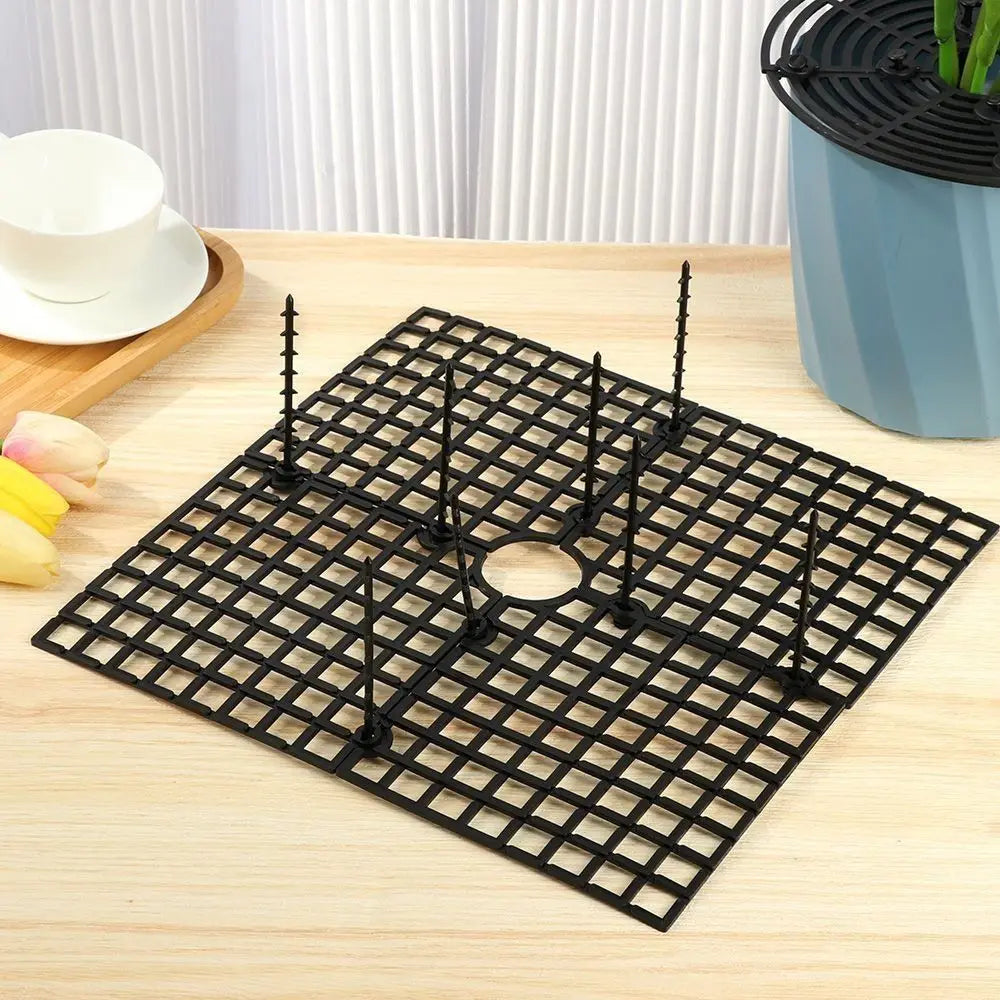 Cuttable Plant Pot Guards Rust-proof Plastic Flower Pot Cover 19cm/30cm/52cm Round/Square Plant Protection Mesh