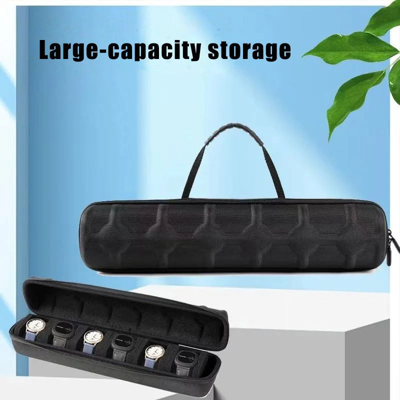 EVA Watch Storage Box Organizer for Wristwatches Smart Accessories Watches Data Cable Storage Zippered Bag Portable Travel Case