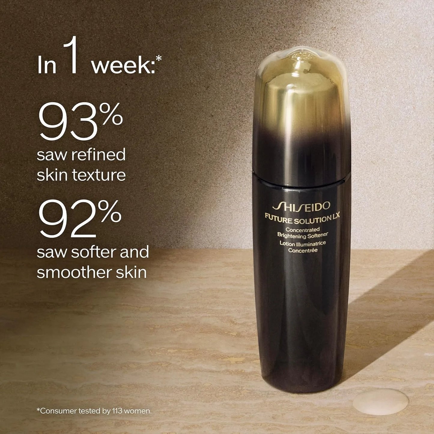SHISEIDO Future Solution LX Concentrated Brightening Softener 170ml, Facial Lotion Original Skincares, Smooths & Clarifies Skin