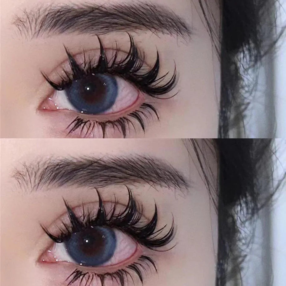 5 pairs of wet eyelashes, light Thai makeup false eyelashes, 3D stereoscopic comics, devil curls, and curly eyelashes