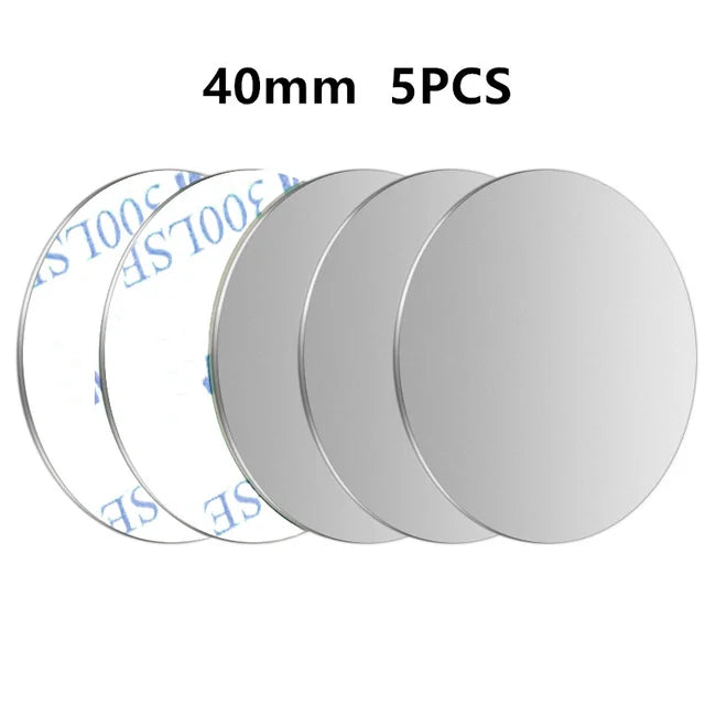 5PCS Car Phone Holder Metal Plate Magnetic Holder Round Square Sticker iron Sheet for Mobile Tablet Magnet Disk Desk Car Stand