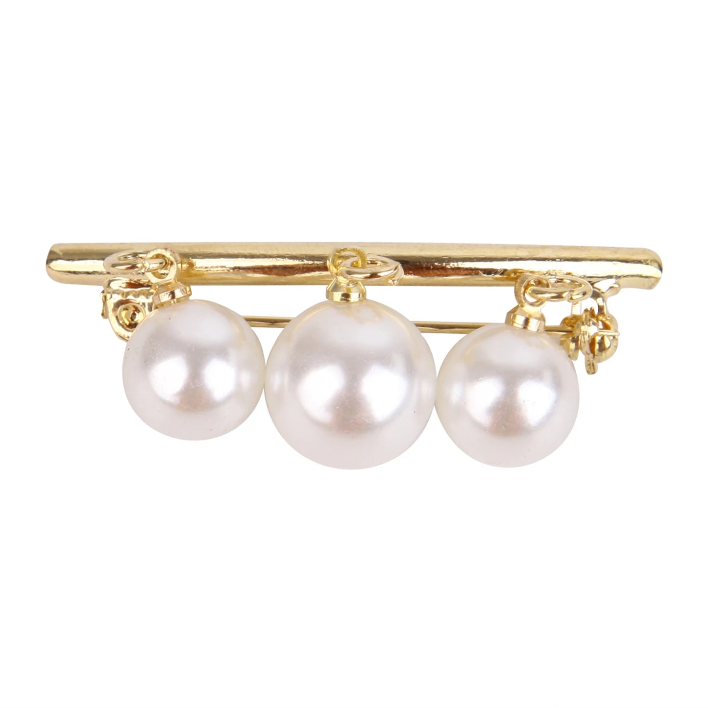 Pearl Brooches Set Waist Buckle Cardigan Jeans Button Brooch Pins Women Sweater Coat Anti Fall Pearls Clothes Pin Decoration