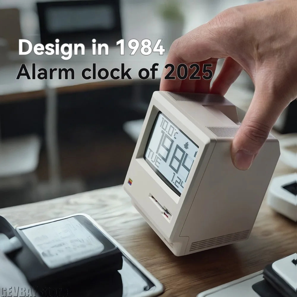 Retro Clock Creativity Alarm Clock Student Specific Wake Up Artifact Nostalgic Desktop Male Electronic Maclock