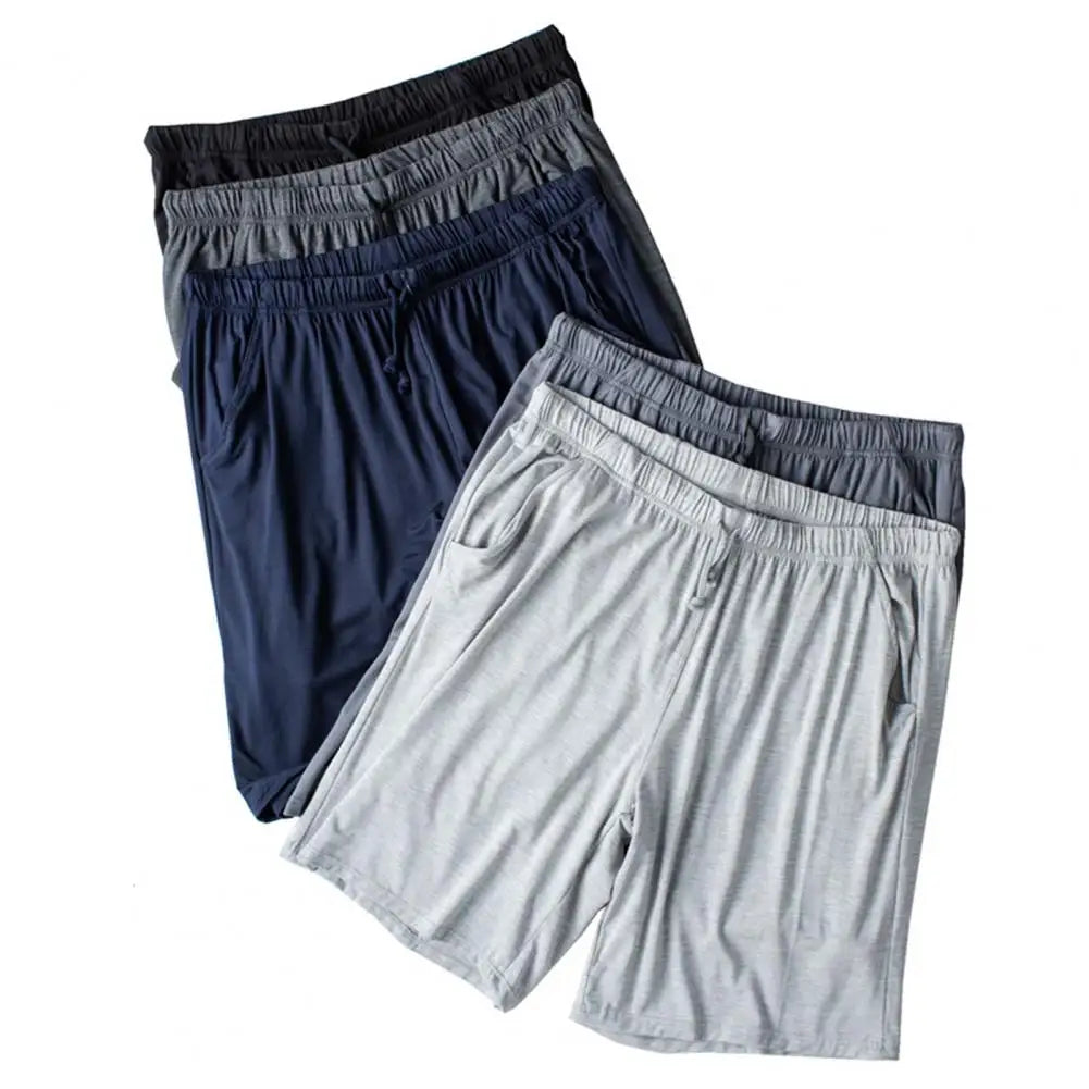 Men Silky Shorts Modal Summer Men Pajama Shorts Stay Cool Comfortable Men Shorts All-match Drawstring Shorts Men Accessories
