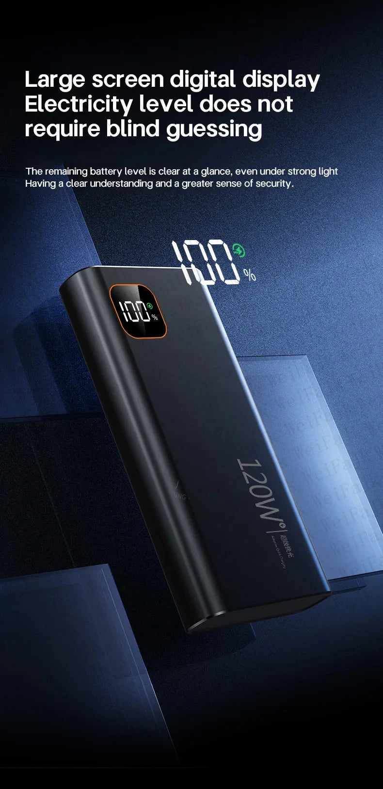 For Xiaomi Original Powerbank 50000mAh External Spare Battery Portable Charger Super Fast Charging For iPhone Android Power Bank