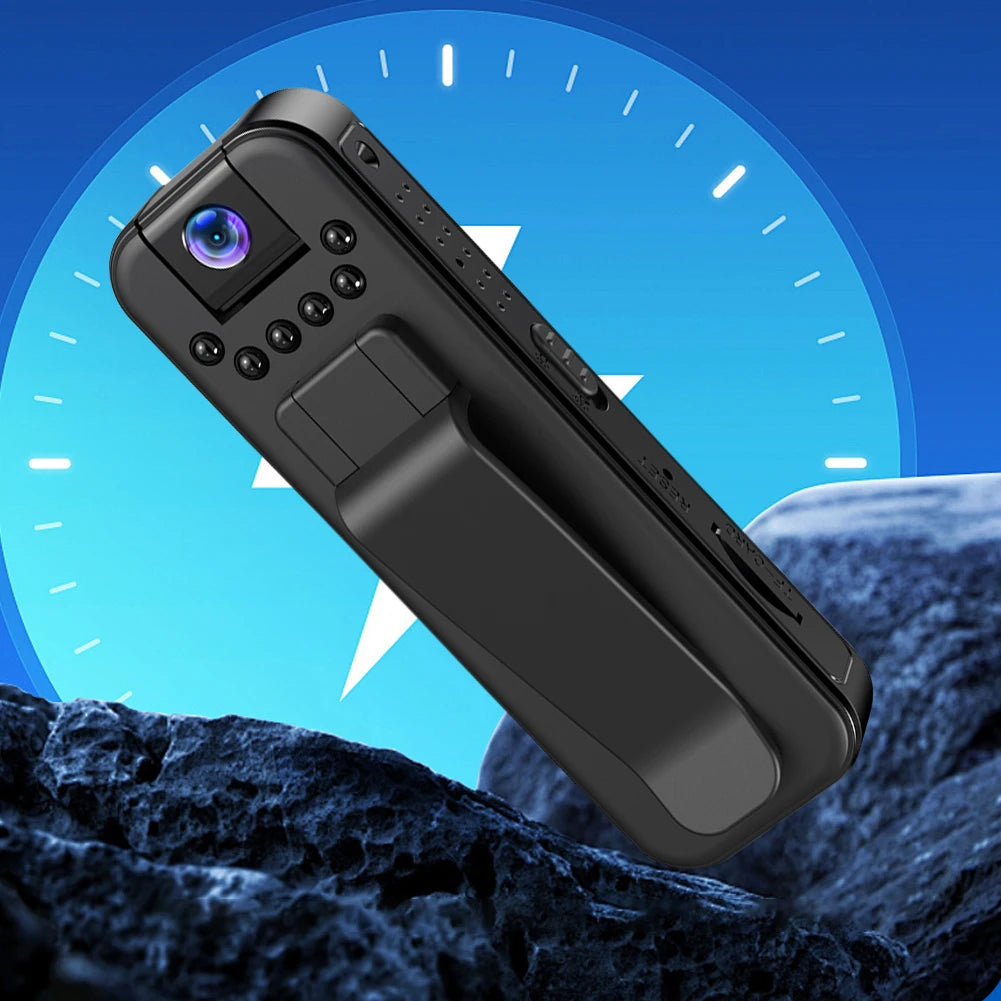 HD 1080P  Body Cam Motion Detection Mini Camera with Back Clip Infrared Night Vision Miniature Camcorder Small Body Camera