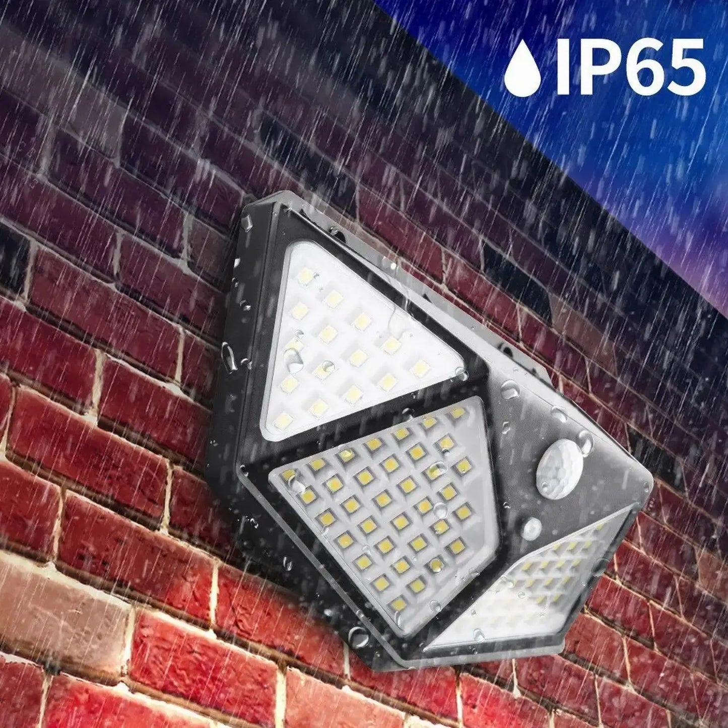 100 LED Outdoor Solar Lamp Outdoor Garden Decoration Solar LED Light Waterproof Sunlight Powered Spotlight with Motion Sensor