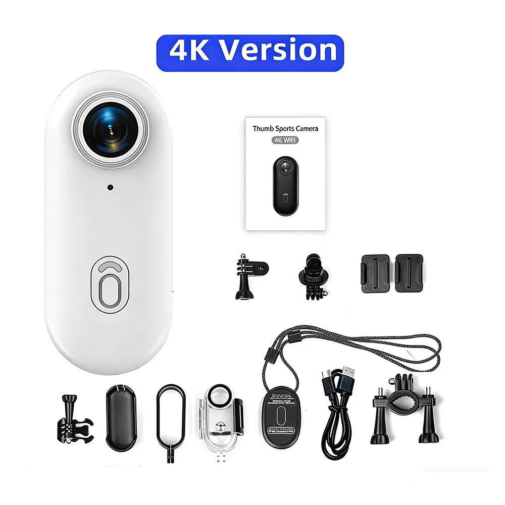 4K FHD POV Collar Cam Small Sports Camera Magnetic Necklace Pets Camcorder Mini Wireless WiFi H88 Bodycam Recording Vlog Selfie