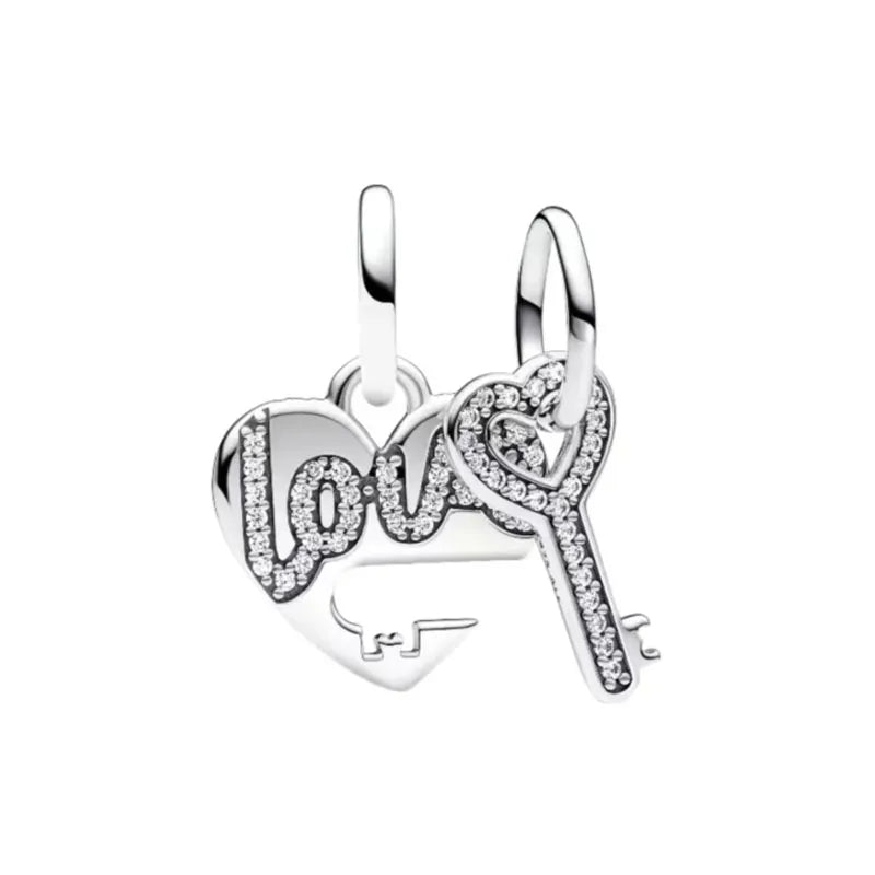 2024 New 925 Silver Swallow Tennis Coco Pendant for Valentine's Day Gift Jewelry Swan Beads fit original bracelet