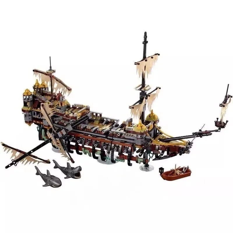 New MOC Pirate Ship Model Home Decor Building Blocks Boy's Holiday Gift