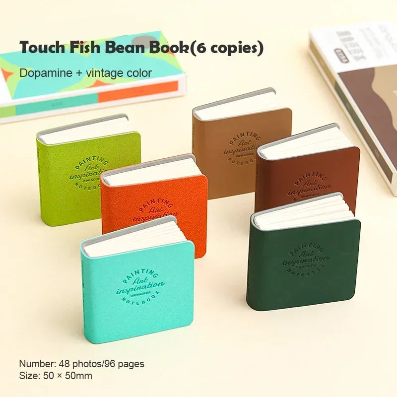 15Pcs 50x50mm Pocket Drawing Book Blank Water Color Thick Paper Mini Sketchbook 200g 48sheets Marker Painting Paper Art Supplies