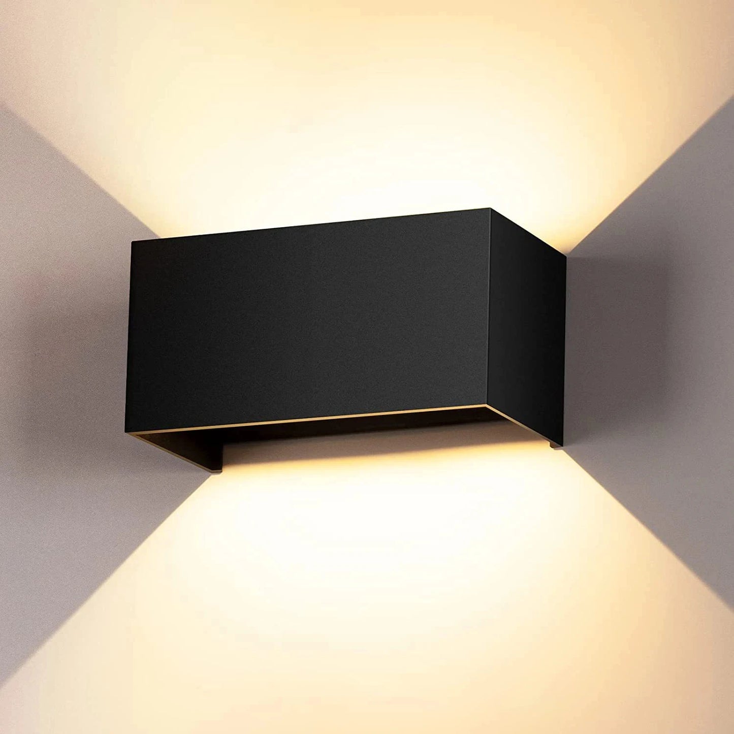 LED Outdoor Wall Lamps 24W LED Motion Sensor Black/White IP65 Waterproof Indoor Outdoor Lighting Adjustable Wall Light