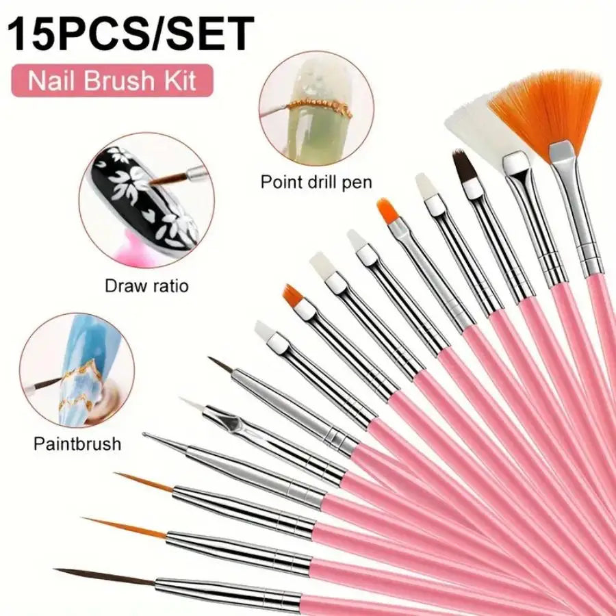 Manicure tool set, including manicure lamp, professional polisher, dead skin remover, cuticle separator - stainless steel DIY ma