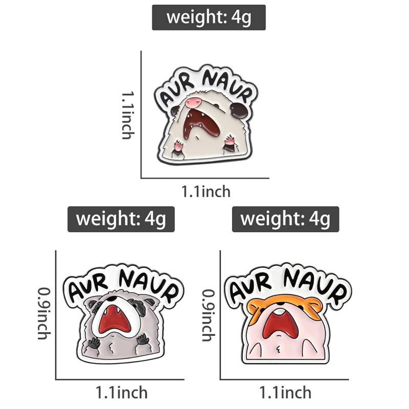 3-7pcs/sets Cartoon Anime Middle Finger Rude Cat Enamel Pins Low Battery Daisy Flower Brooches Backpack Lapel Badge Jewelry Gift