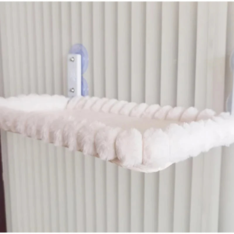 New Winter Cat Hammock Window Habitat Cat Sunbathing Glass Hanging Suction Cup Balcony Pet Nest Foldable Pet Bed Cat Supplies