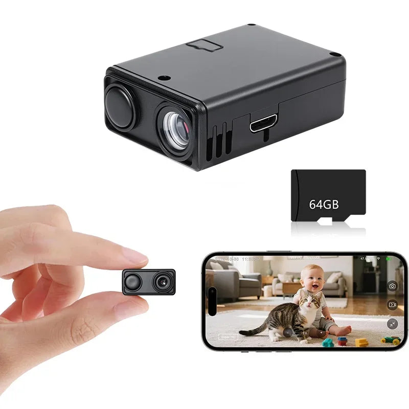 4K Camera WiFi Wireless Monitor Night Vision Remote Motion Detecting Camcorders Security Protection Indoor Surveillance