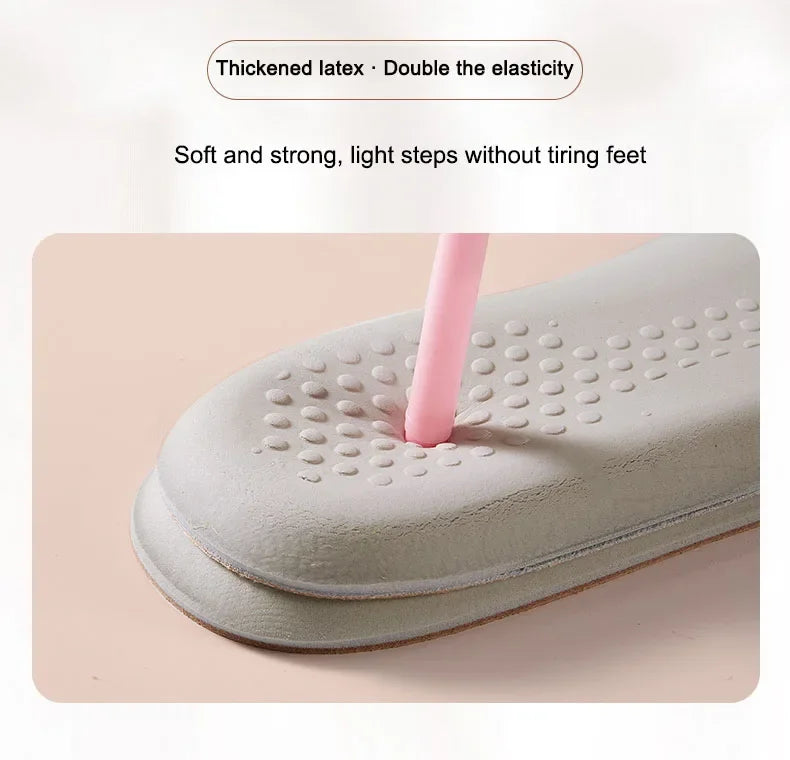 Leather Latex Sports Insole Cowhide Arch Support Shoe Pads Shock Absorbing Plantar Fasciitis Inserts for Shoes