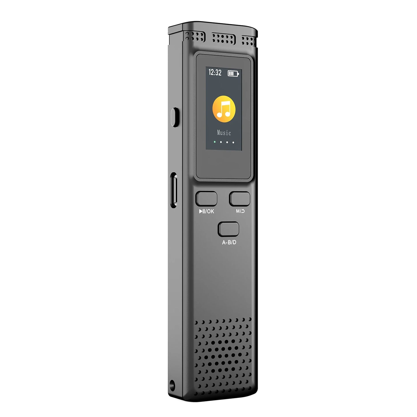64GB/16GB/8GB Digital Voice Recorder Voice Activated Audio Recording Noise Reduction with Playback MP3 Music Player 288hrs
