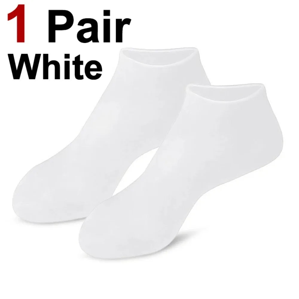 Moisturizing Foot Socks,Silicone Socks for Dry Cracked Feet Women's Foot Socks for Moisturizing,Featuring