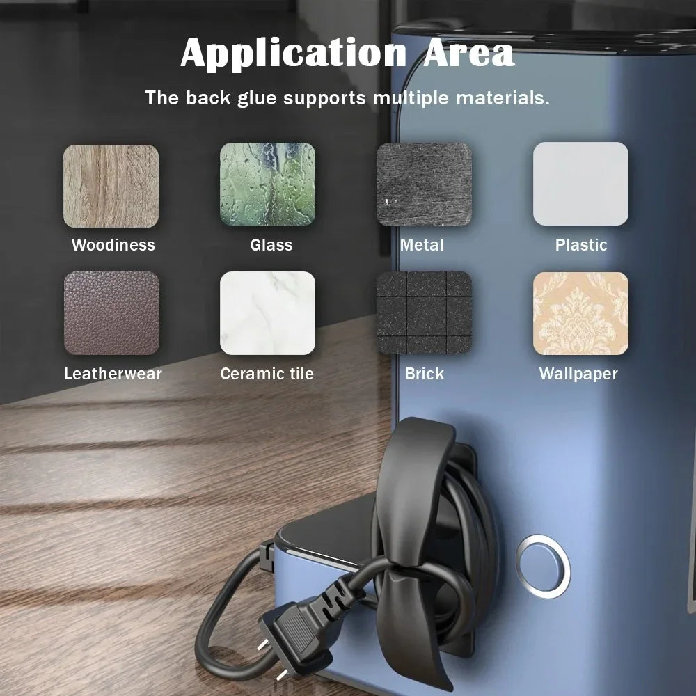 MAOYYE 6pcs/4pcs Cable Winder Cable Clip Holder Cable Organizer Easy To Install Multi-function Suitable For Kitchen Appliances