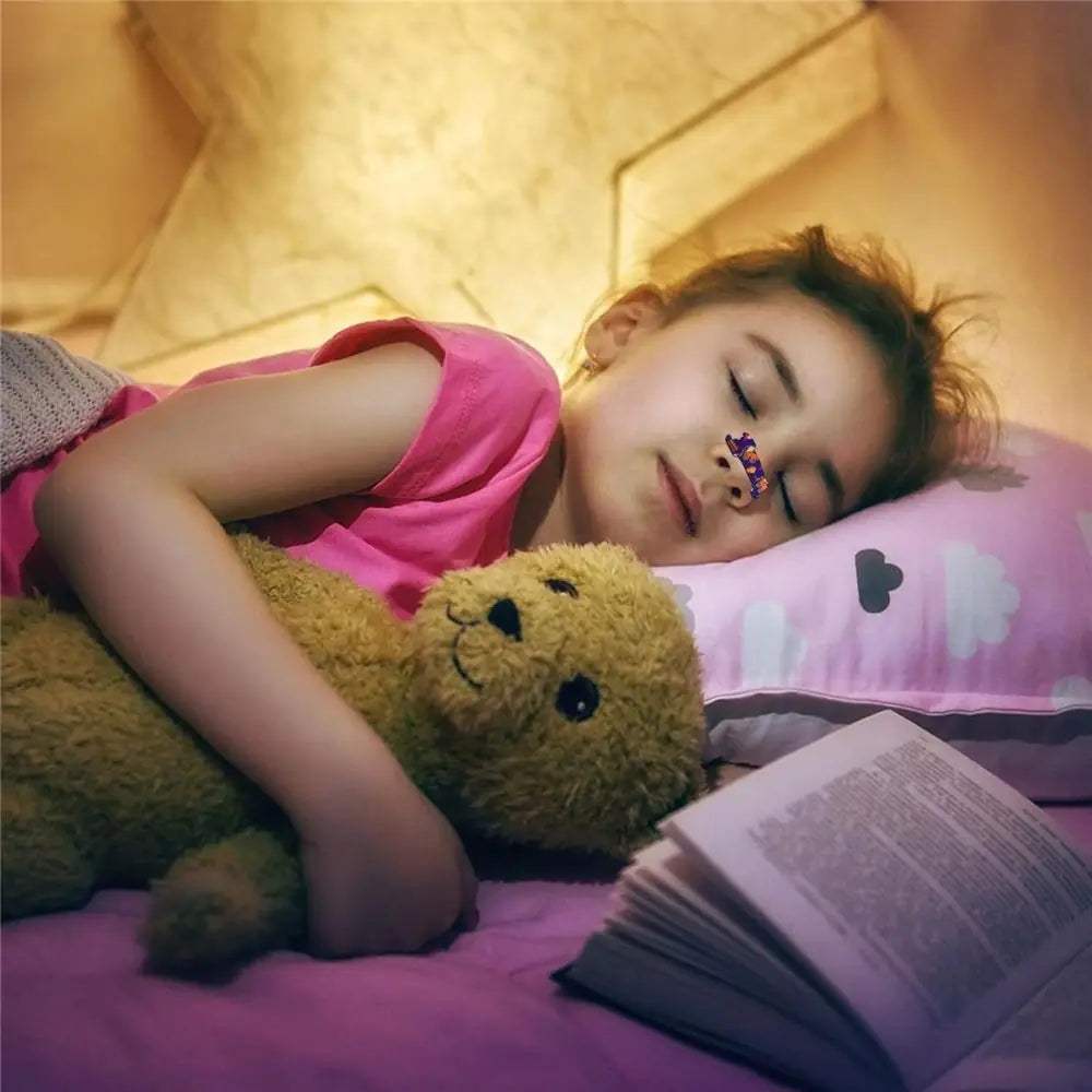 10pcs Nose Tape Cartoon Kids Nasal Strips 44x14mm/55x17mm Breathable Kids Breathing Strips Breathing Snoring Strips Boy Gril