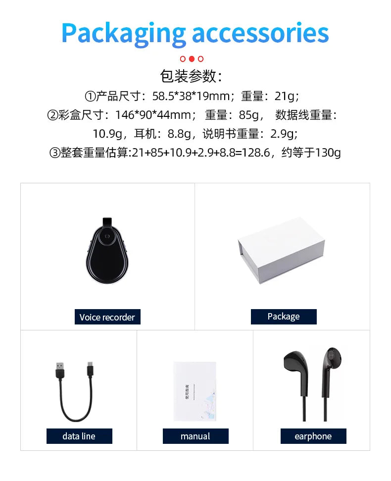 1080P Mini Body Worn Camera, One Key Record Portable Wearable Cam with Audio, Auto Save for Law Enforcement, Meeting, Travel