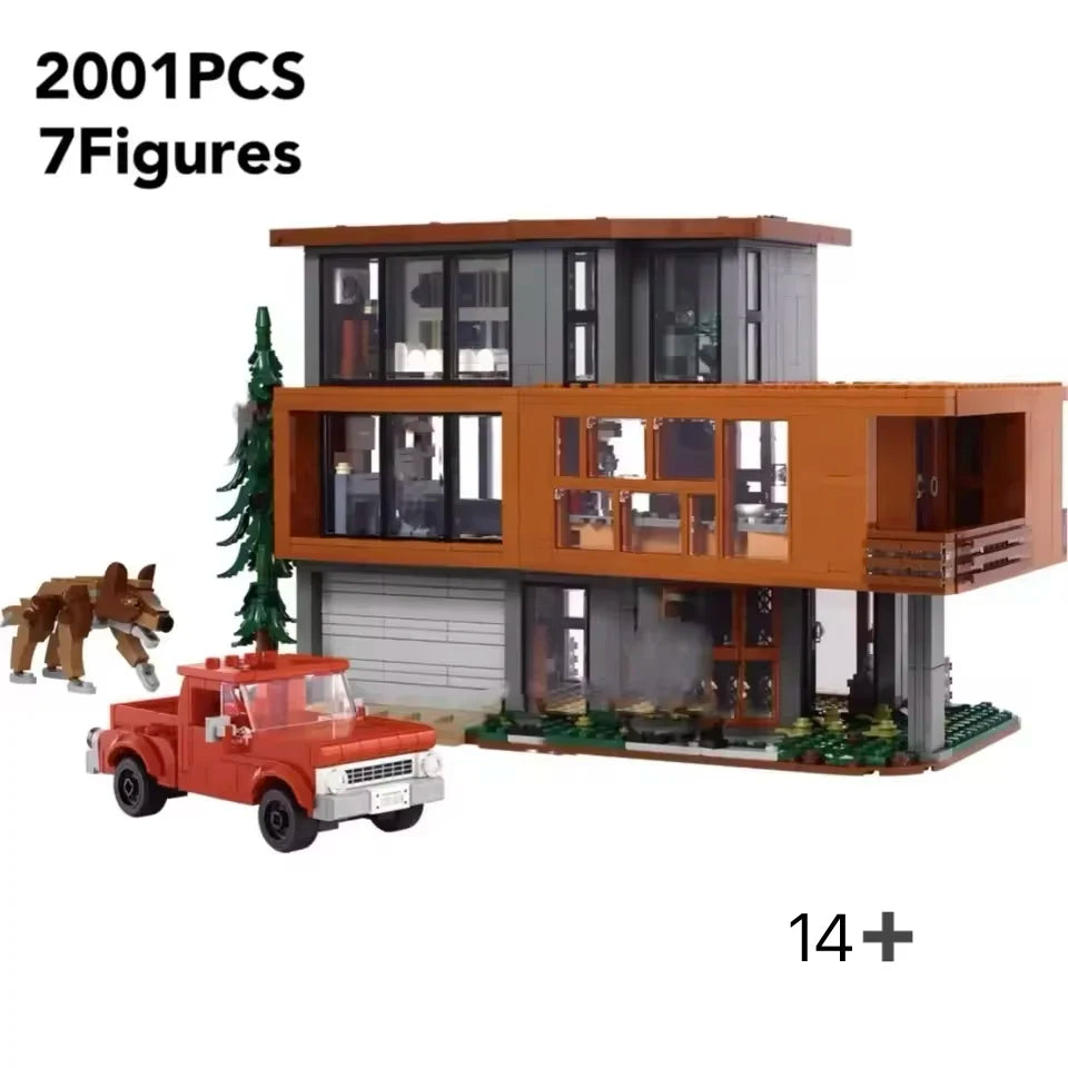 MOC+21354+Cullen+House+Architectural Set+Architectural Design Blocks+Romantic Movie Enthusiasts+Vampire House+Adult Creative
