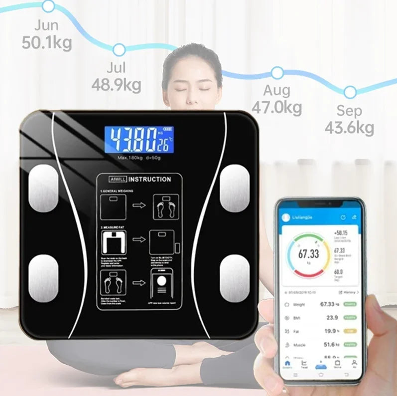 USB Intelligent Precise Body Fat Scale Small Electronic Weighing Scale Home Digital Scale Accurate Body Weight Fat Measurement
