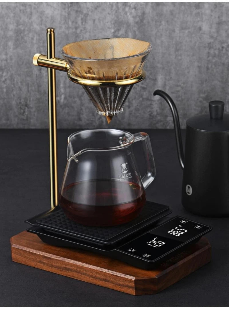 3kg/0.01g Precision Kitchen Scale with Timer-Digital Food Scale for Baking, Cooking&Coffee Brewing (LCD Display, Home Chef Tool)