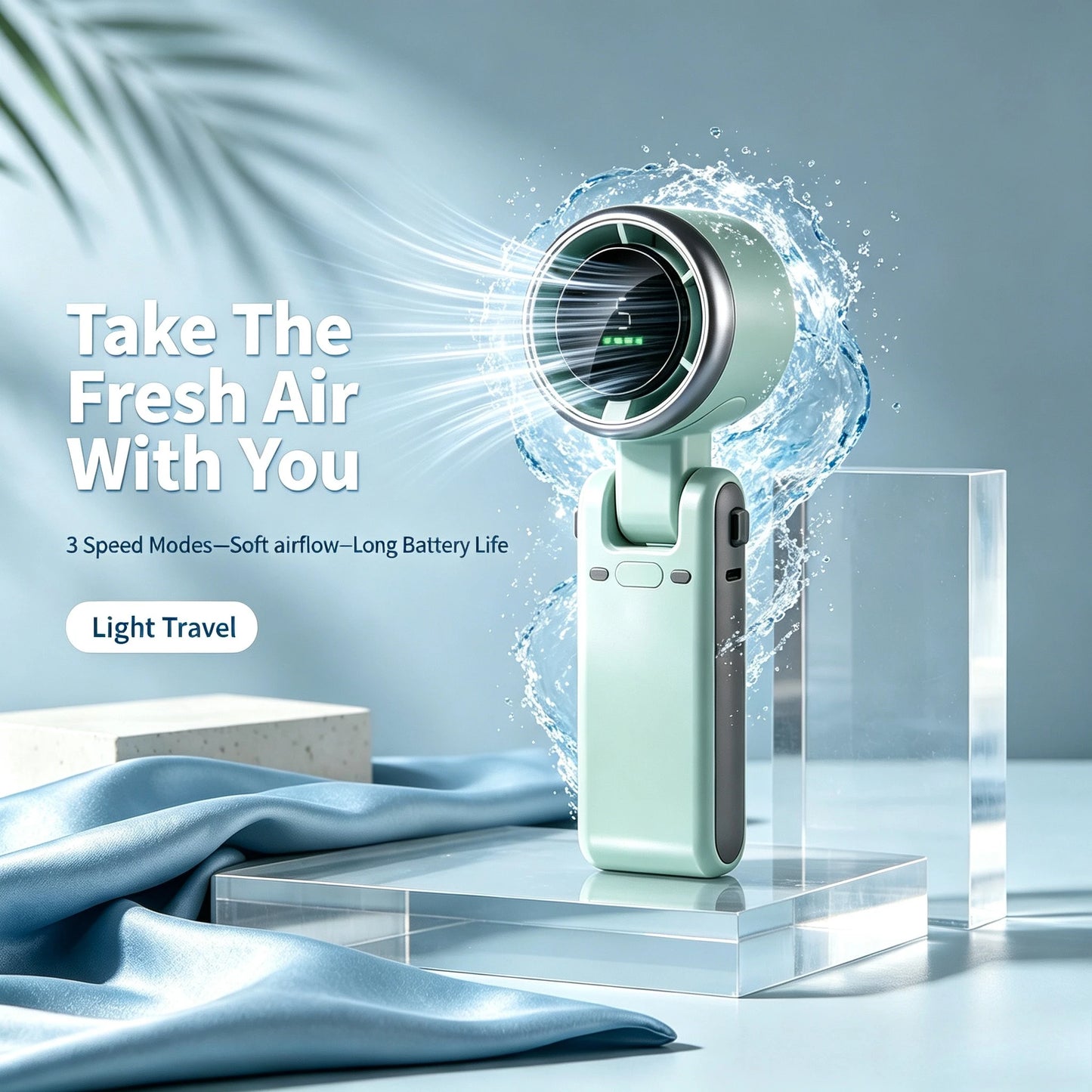 Fans Usb Fan Travel-sized Fans Are Essential Packing Items for Tourists Visiting Hot and Humid Tropical Destinations.