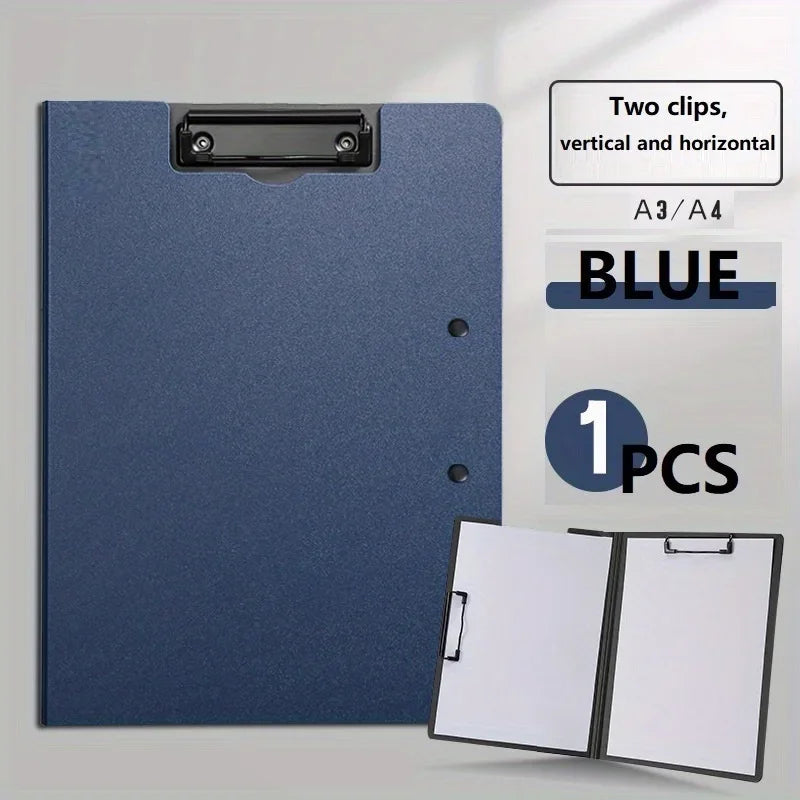 A4 File Folder & Clipboard Set, 3-in-1 Document Organizer with Cover for Business, School & Office Supplies