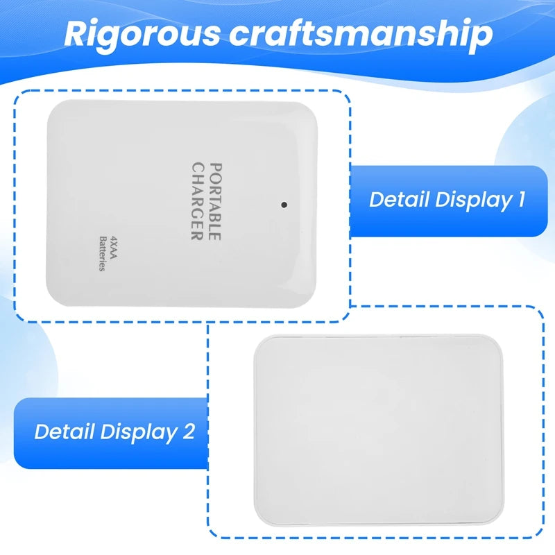 Portable USB Power Bank Charger Battery External Packing Box Battery Battery Charger Emergency Charger Charger 4X AA For Iphone