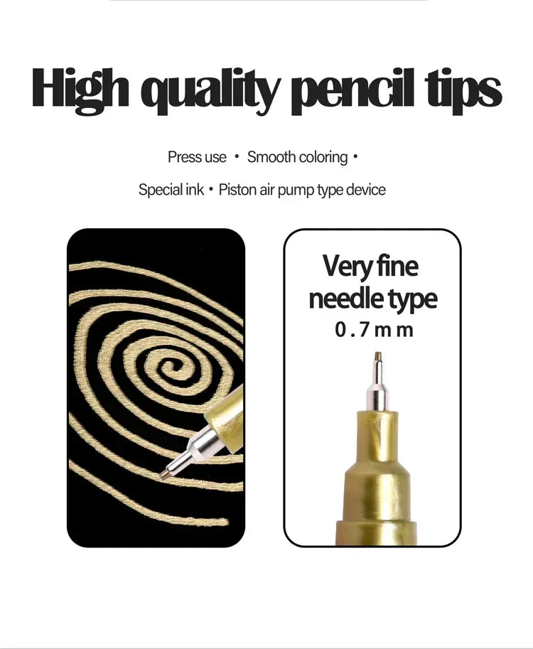 4pcs Oil Based White Black Permanent Paint Markers Pens 0.7mm Extra Fine Waterproof, for Rock Painting, Wood, Metal, Canvas